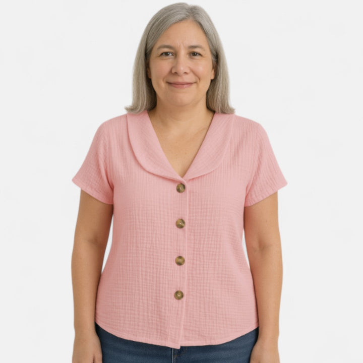 The Amelie | Stylish Buttoned Blouse