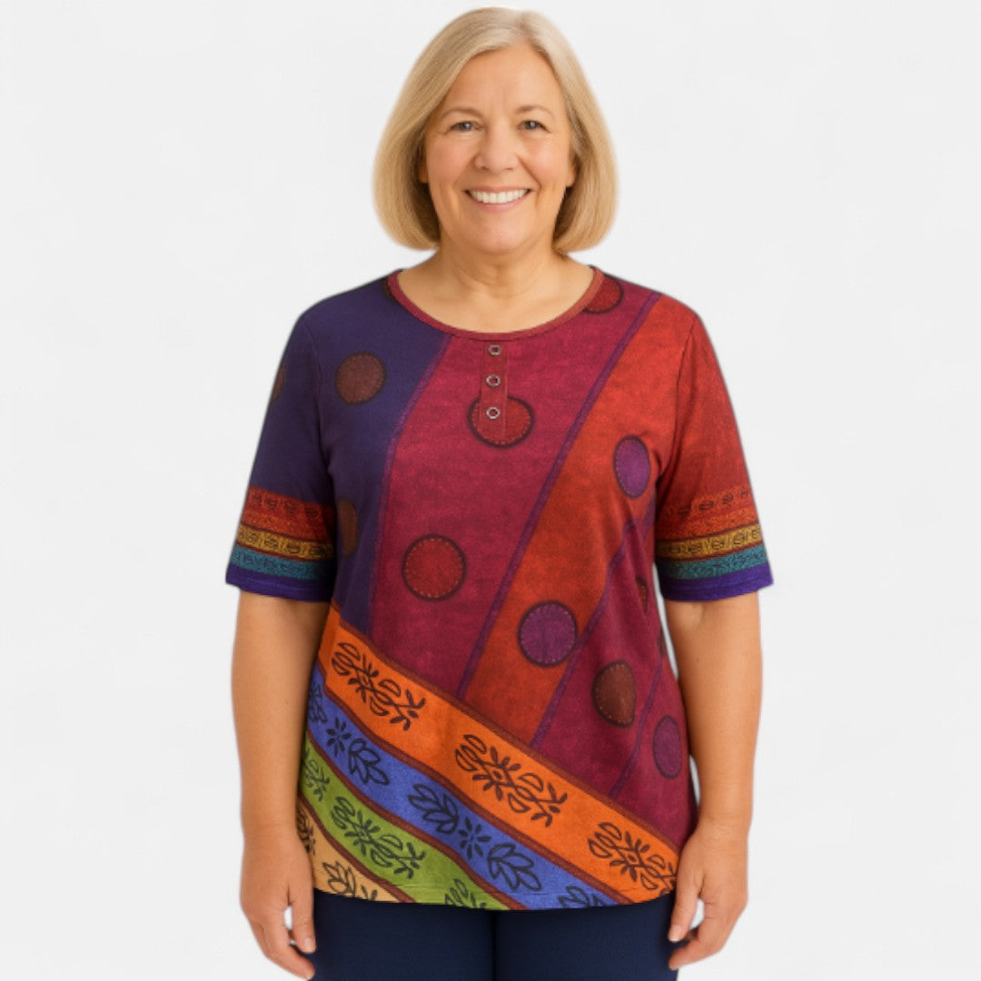 The Aurora | Oversized Colourful Top