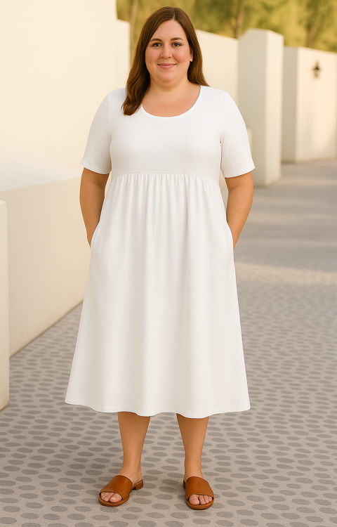 The Raya | Casual Loose Tummy Covering Dress